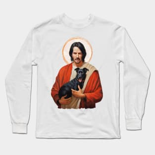 Saint keanu reeves Long Sleeve T-Shirt